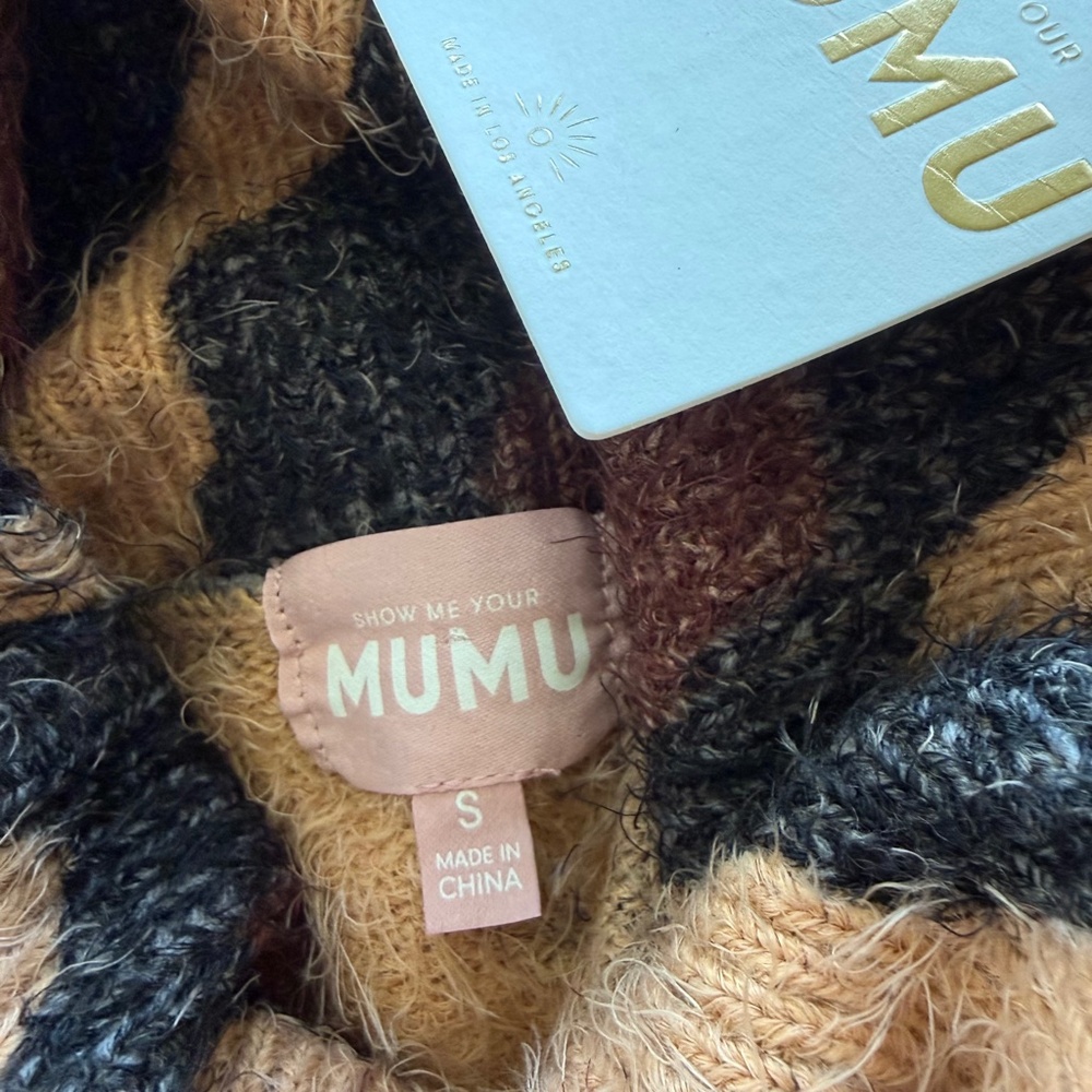 NEW Show Me Your Mumu Fatima Turtleneck Sweater : Small - Picture 6 of 6